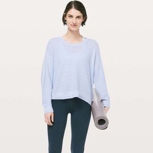 Lululemon Nurture & Nature Serene Blue Pullover Sweater